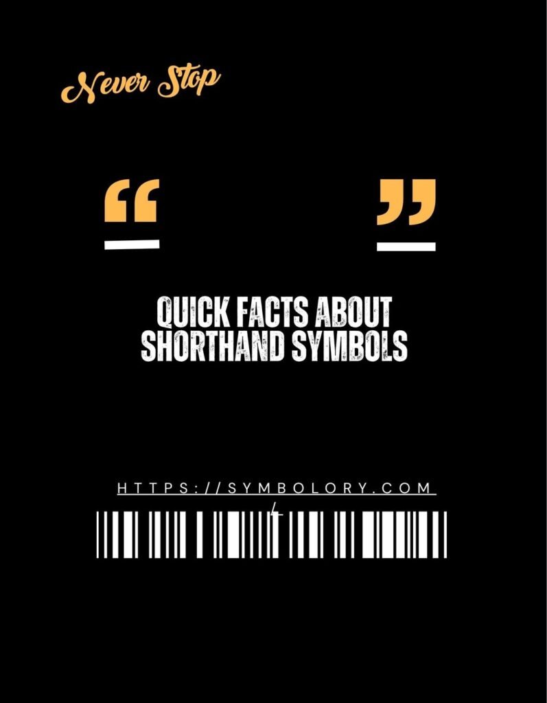 Shorthand Symbols