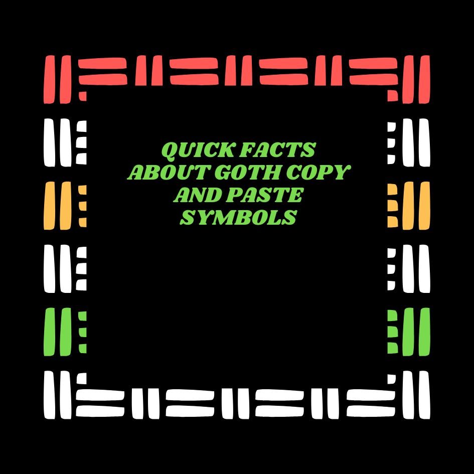 Goth Copy and Paste Symbols