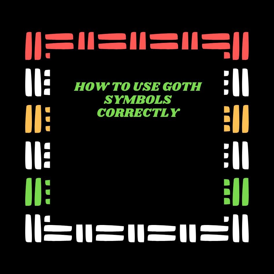 Goth Copy and Paste Symbols