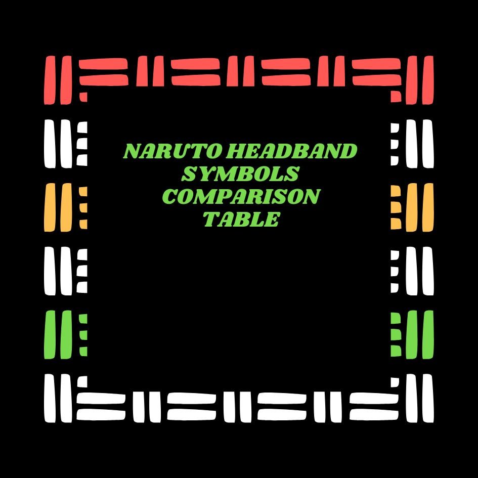 Naruto Headband Symbols
