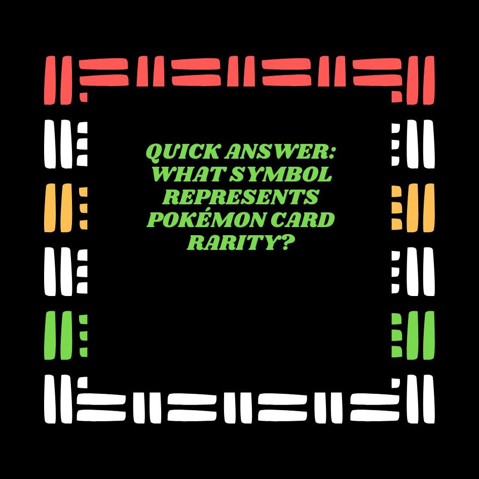 Pokémon Card Rarity Symbols Chart